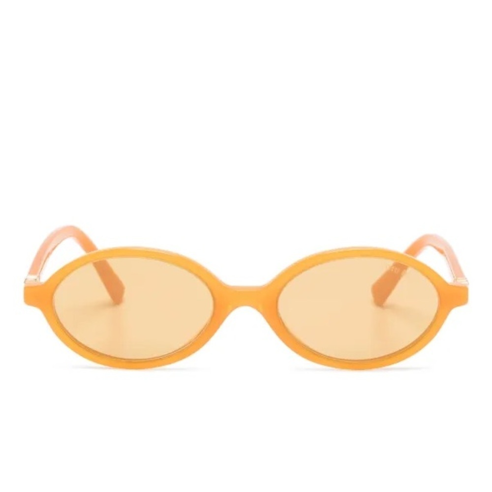 NWT Miu Miu oval orange sunglasses